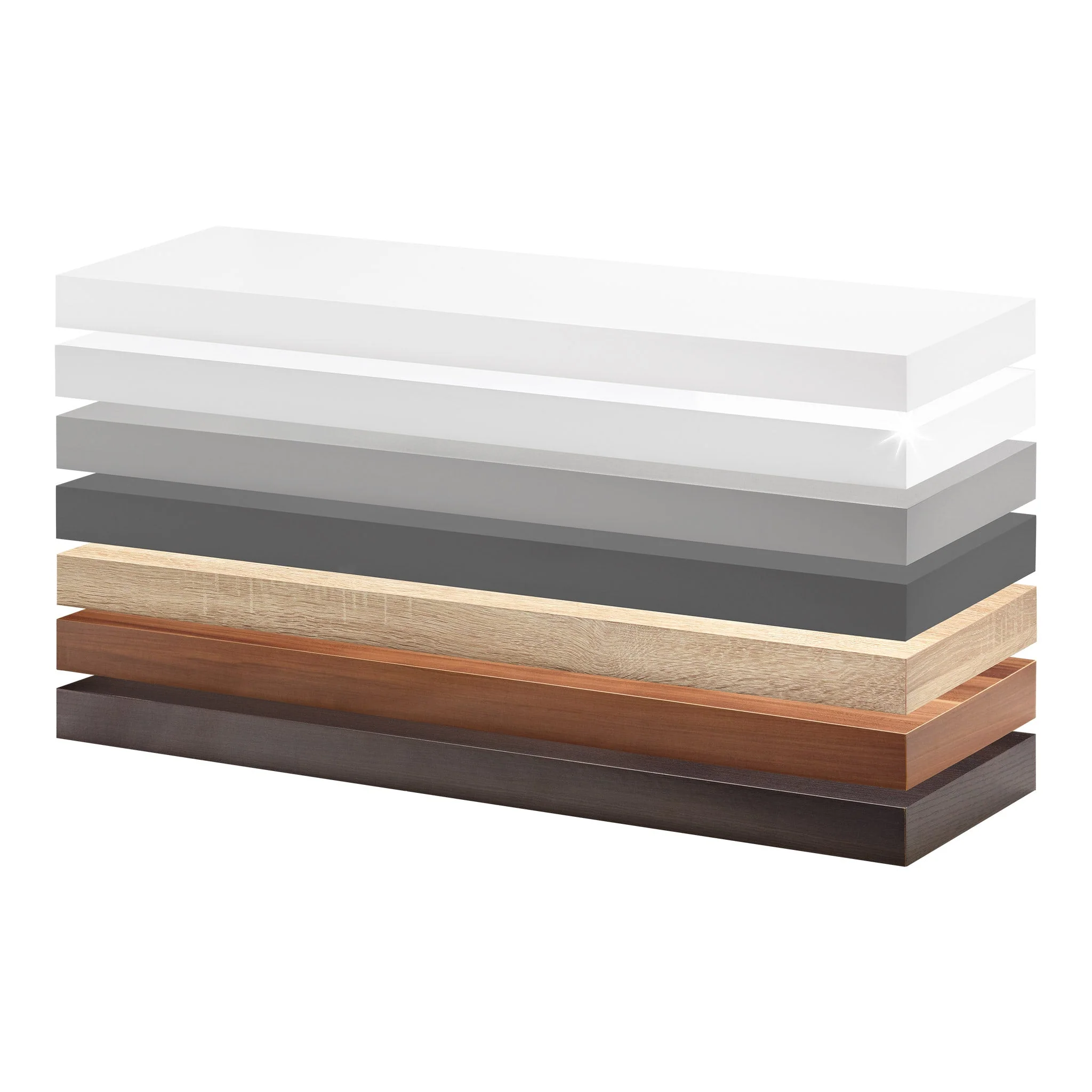 Bathroom Wall Shelf - 2 Inch Thick Floating Bathroom Shelves with Deep Shelf - Image 3