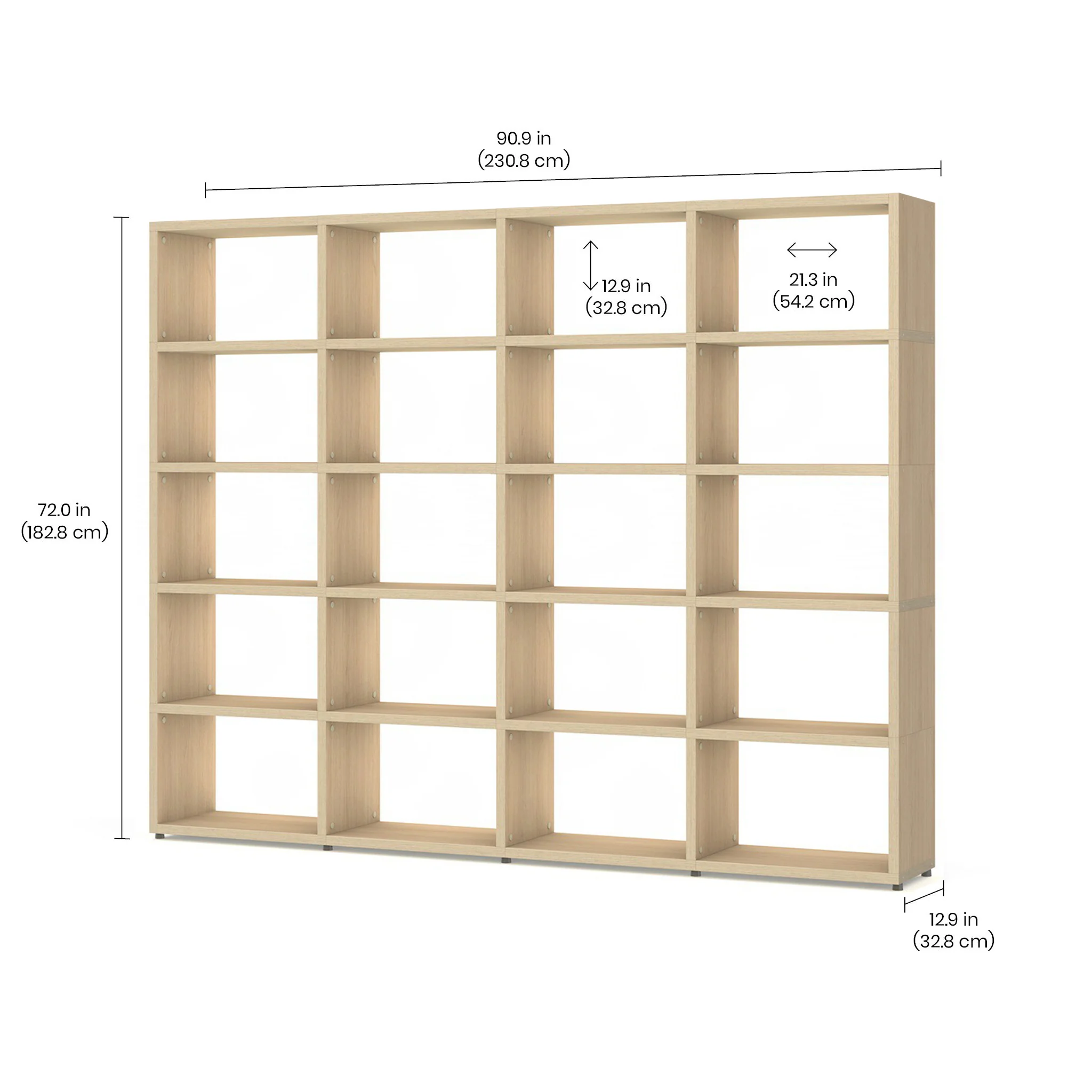 BOON Cube Storage Shelf Square 4x5 - Image 3