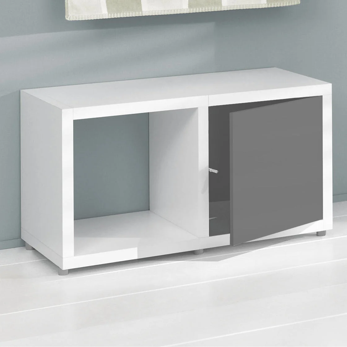 BOON Cube Storage Shelf Square Door and Backboard Set - Image 7