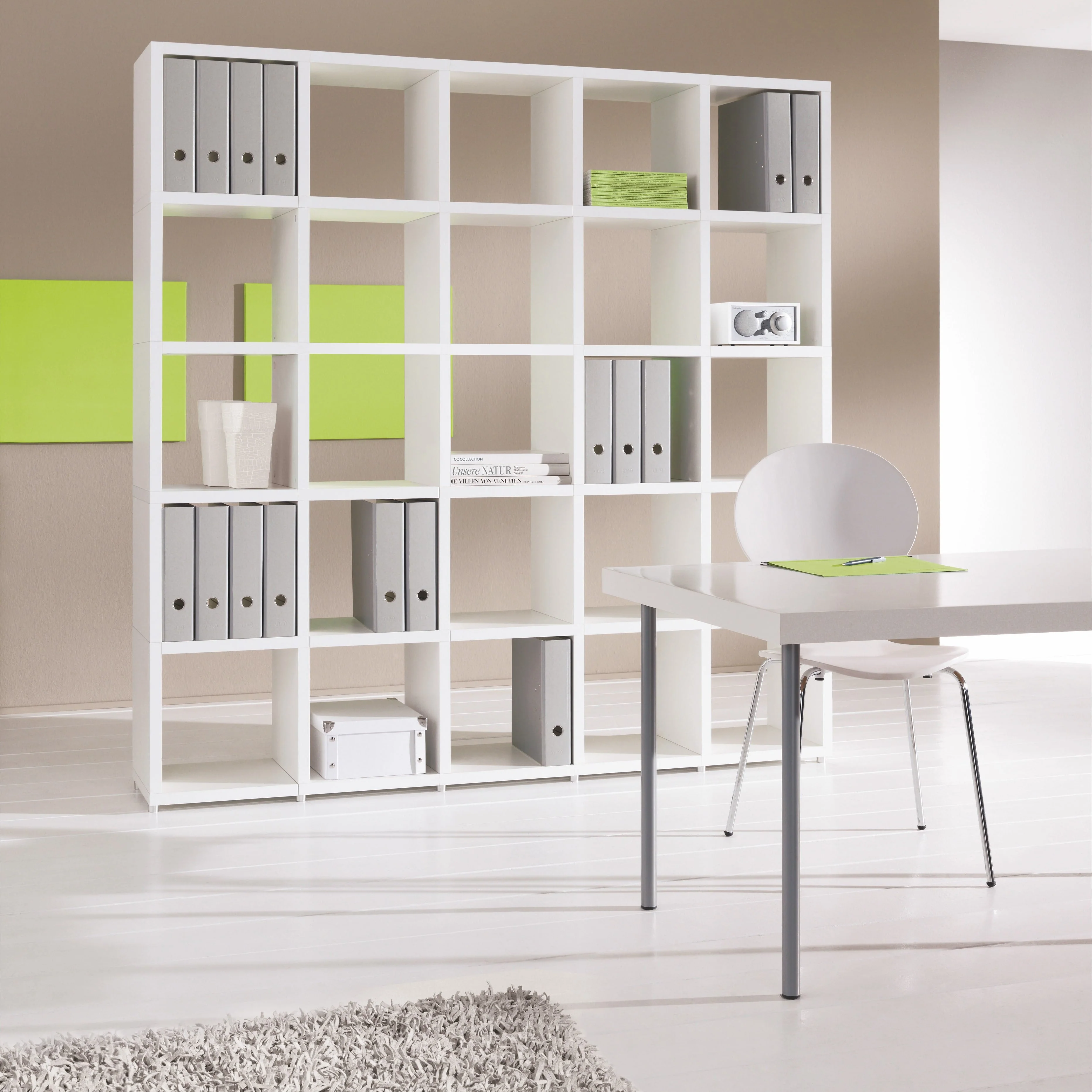 3 Cube Storage Shelves – Thick Boards, Scratch-Resistant, Modern Organizer BOON Cube Storage Shelf Square 3x1 - Image 4