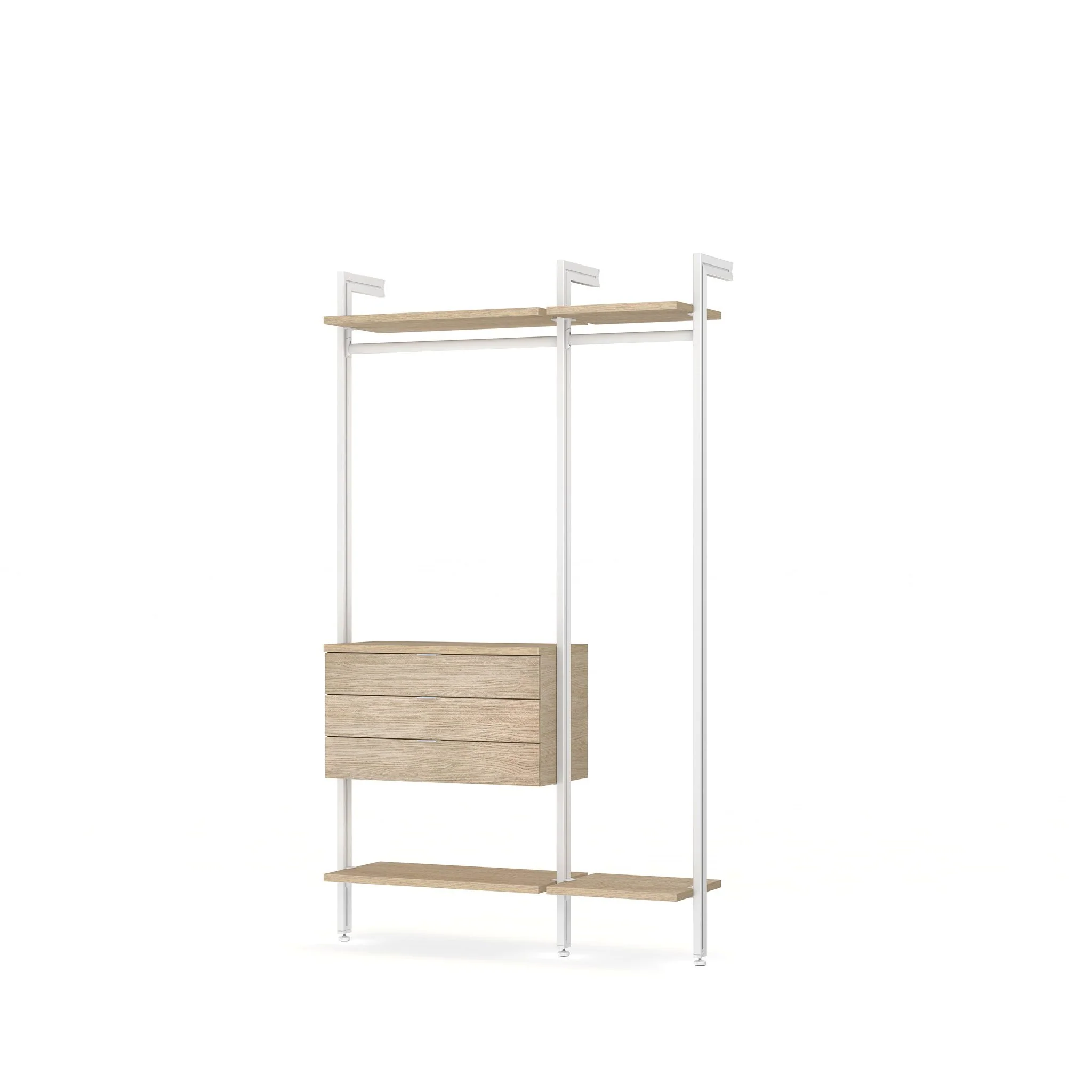 Easy Install Closet Organizer with Drawers - Award-Winning Modular Design CLOS-IT W-154 - Image 4