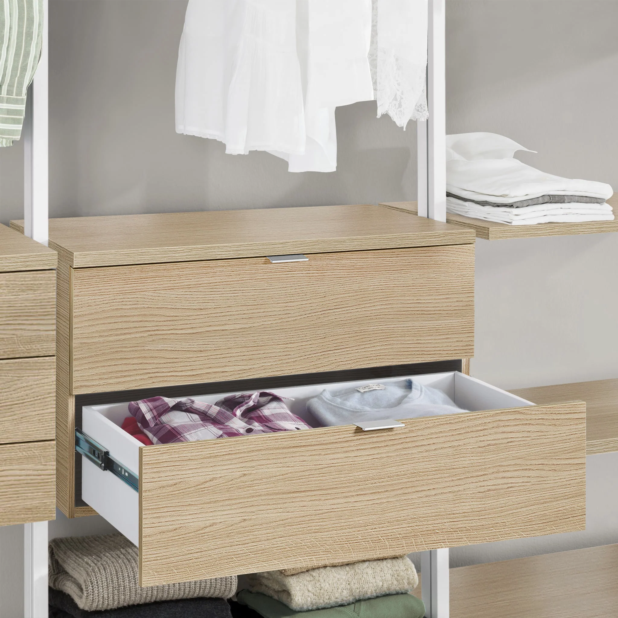Easy Install Closet Organizer with Drawers - Award-Winning Modular Design CLOS-IT W-154 - Image 8
