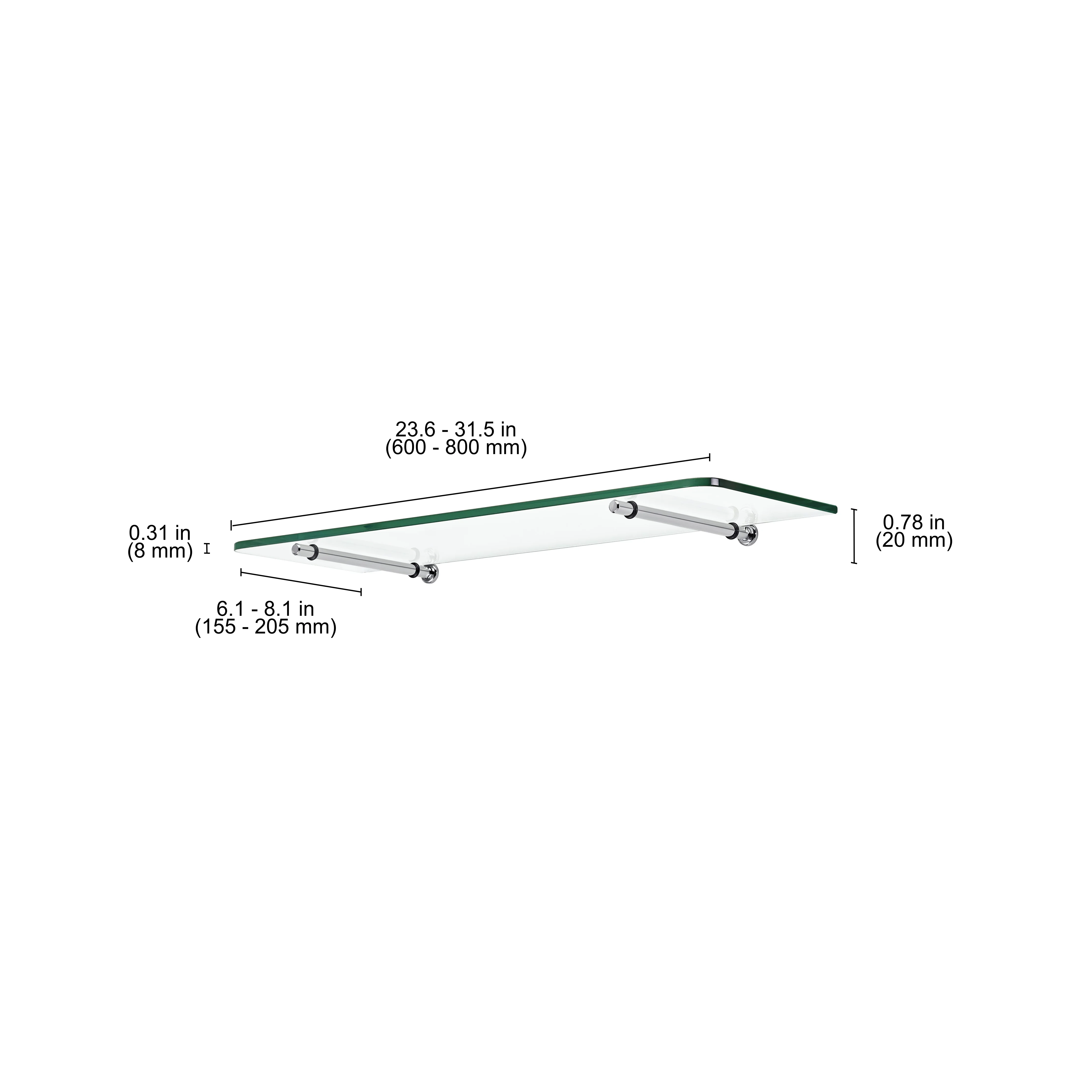 GLASSLINE Standard Shelf and ATLAS Clip - Image 4