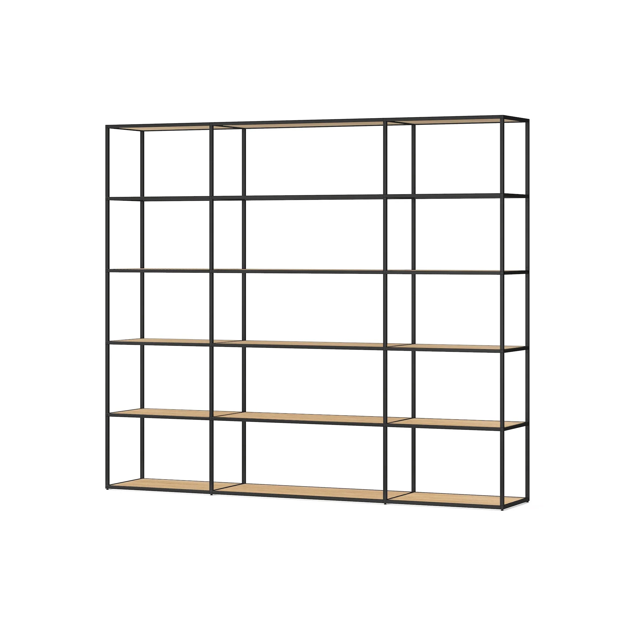 Freestanding Bookshelf Room Divider - Room Divider Bookcase with Modern Design LIUM Decorative Shelving Unit Combo 3x5/1 - Image 4