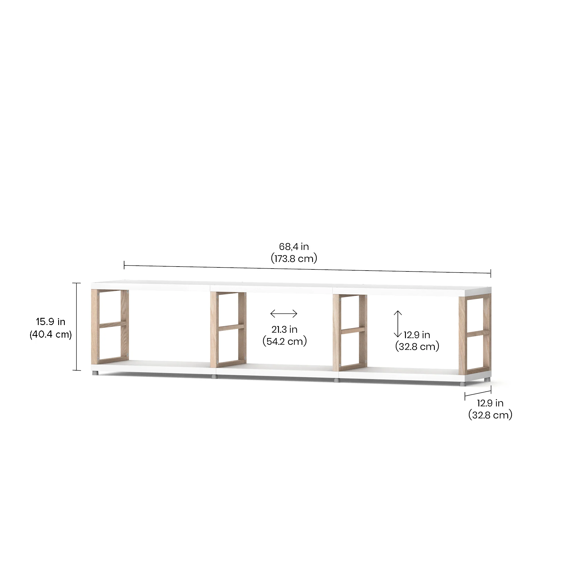 MAXX Modern Shelving Unit 3x1 - Image 6