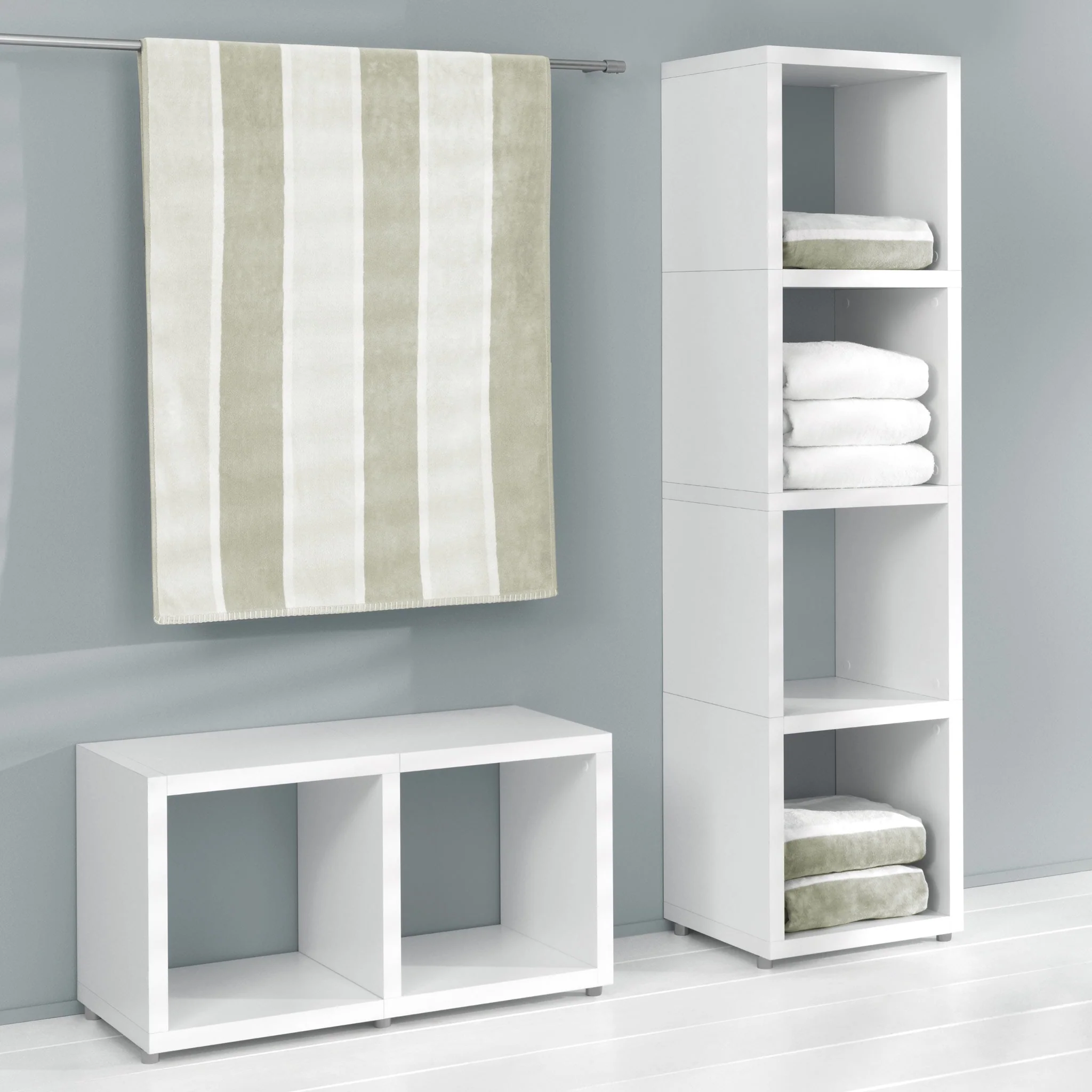 Modern Cube Shelf Organizer – Durable, Customizable Storage Solution BOON Cube Storage Shelf Square 1x3 - Image 8