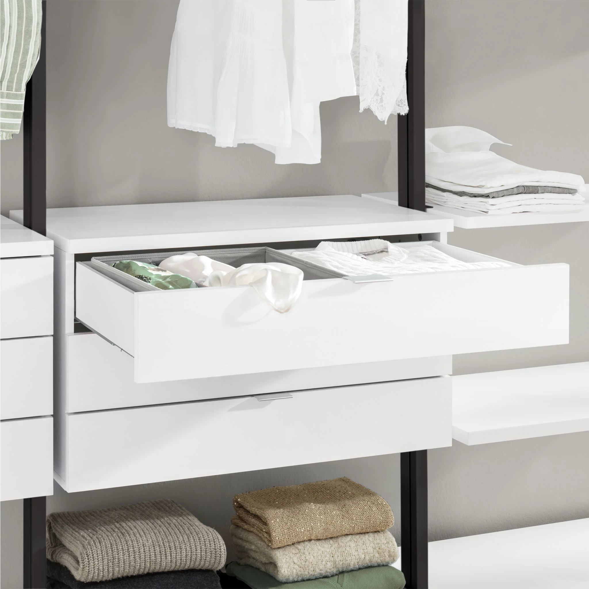 Premium Walk-In Closet with Integrated Drawer Systems - Modern Luxury Design CLOS-IT W-309 - Image 3