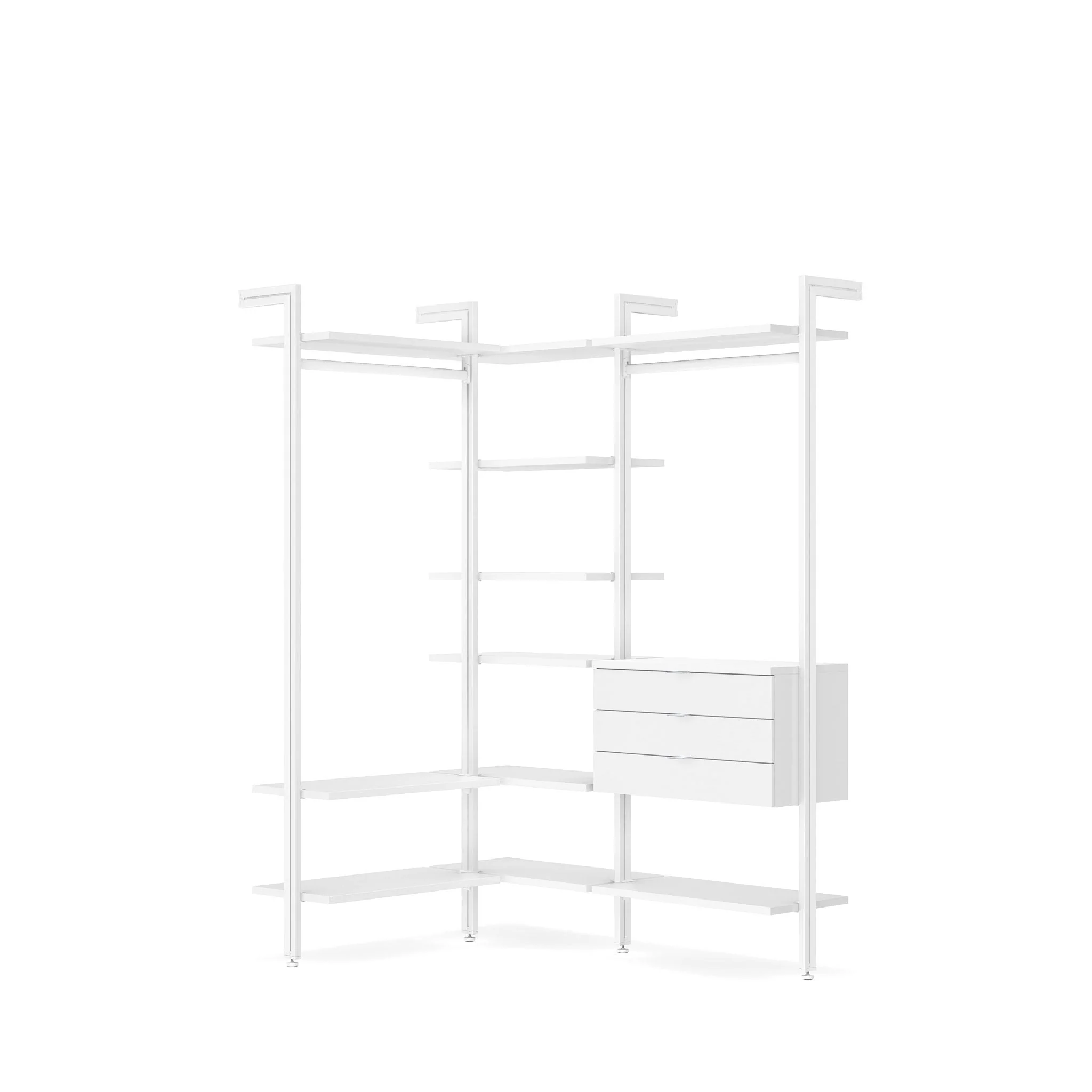 Premium Walk-In Closet with Integrated Drawer Systems - Modern Luxury Design CLOS-IT W-309 - Image 9