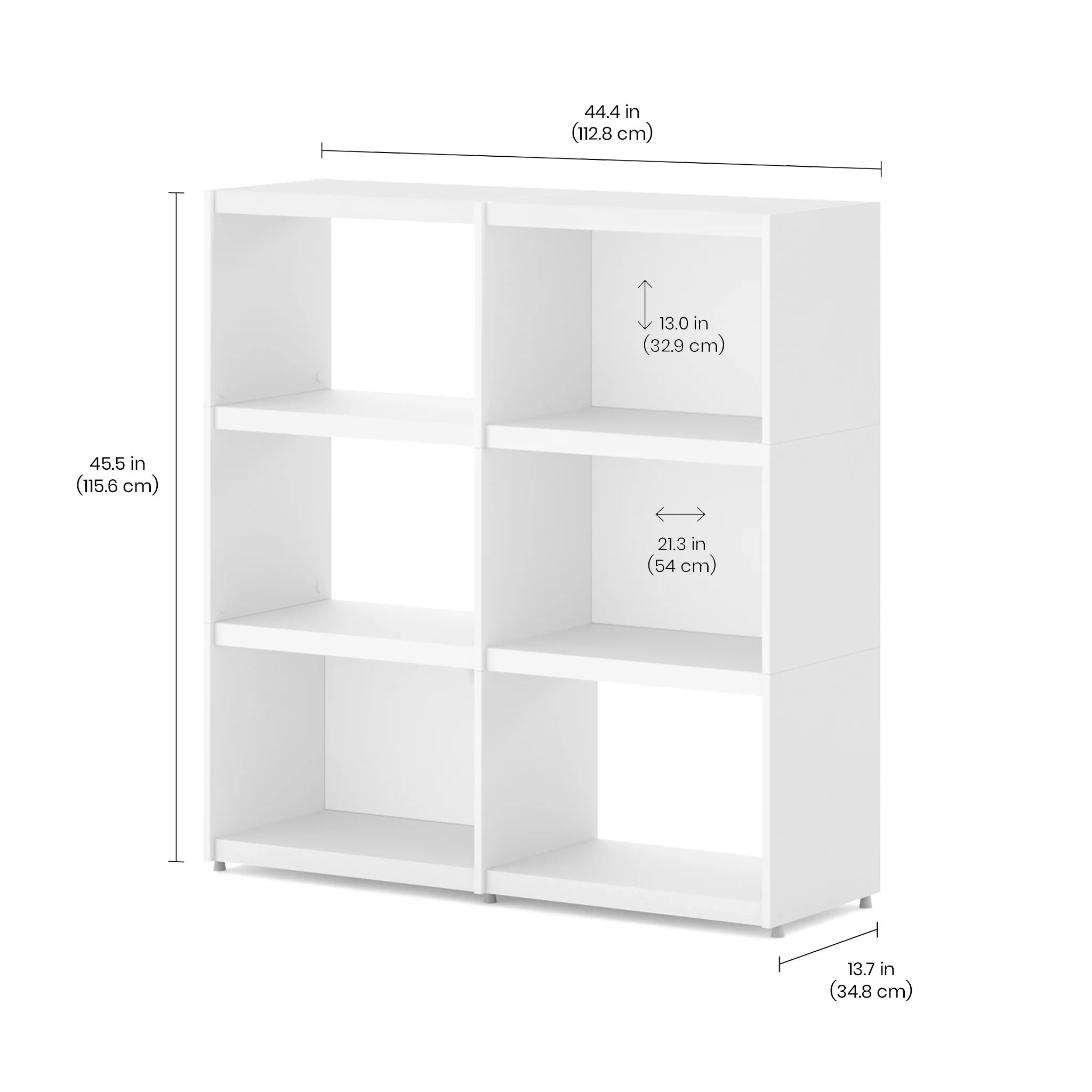 YOMO Modular Bookshelf 2x3 - Image 2